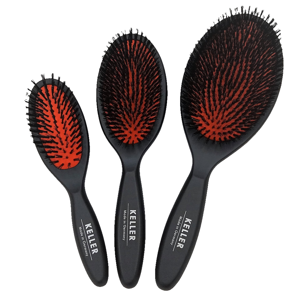 Keller Bürsten - Exclusiv Pneumatik Bürste, hochwertige Wildschweinborste