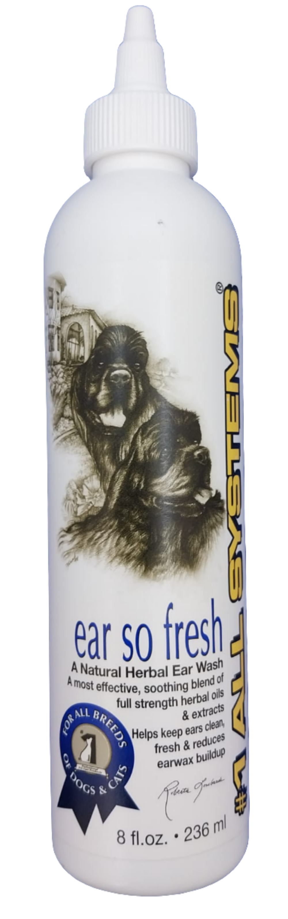 #1 All Systems Ear So Fresh – Kräuter-Ohrenreiniger für Hunde & Katzen, 236 ml