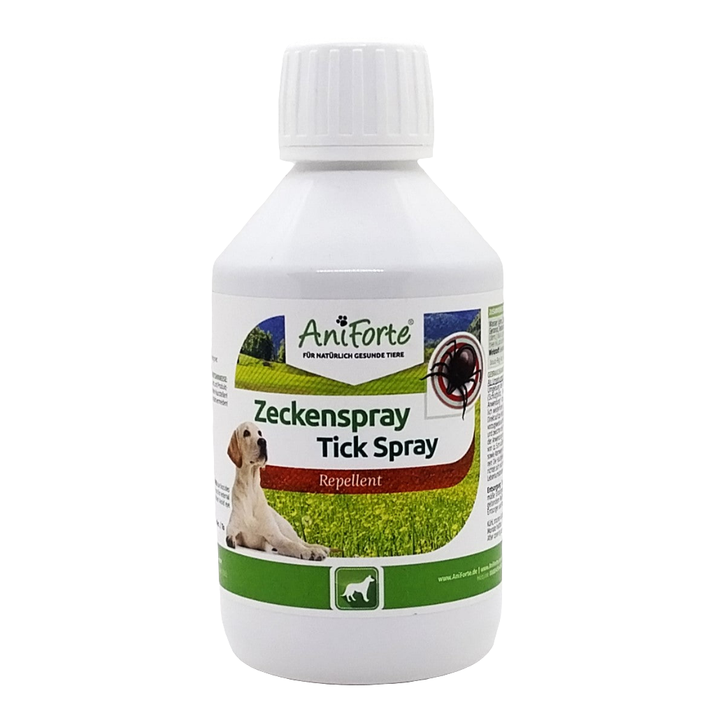 AniForte Zeckenspray, Tick Spray, Zeckenmittel für Hunde als Kontaktspray & Umgebungsspray