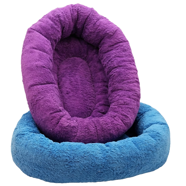 Welkas ovales Kuschelbett mit dickem Rand – handgefertigt aus 100 % Baumwolle