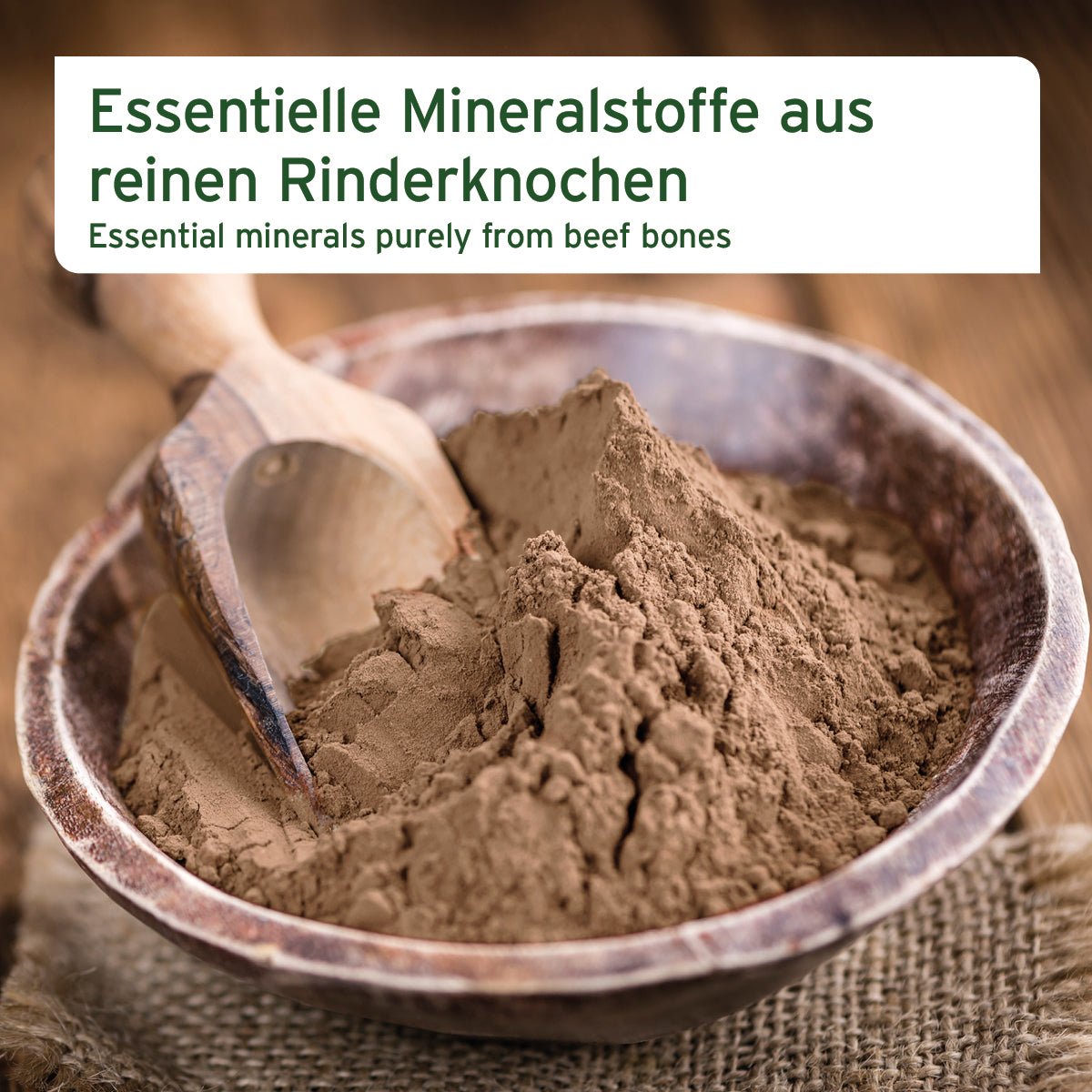 Aniforte BARF-Line Gemahlene Rinderknochen – Calcium für starke Knochen Gelenke
