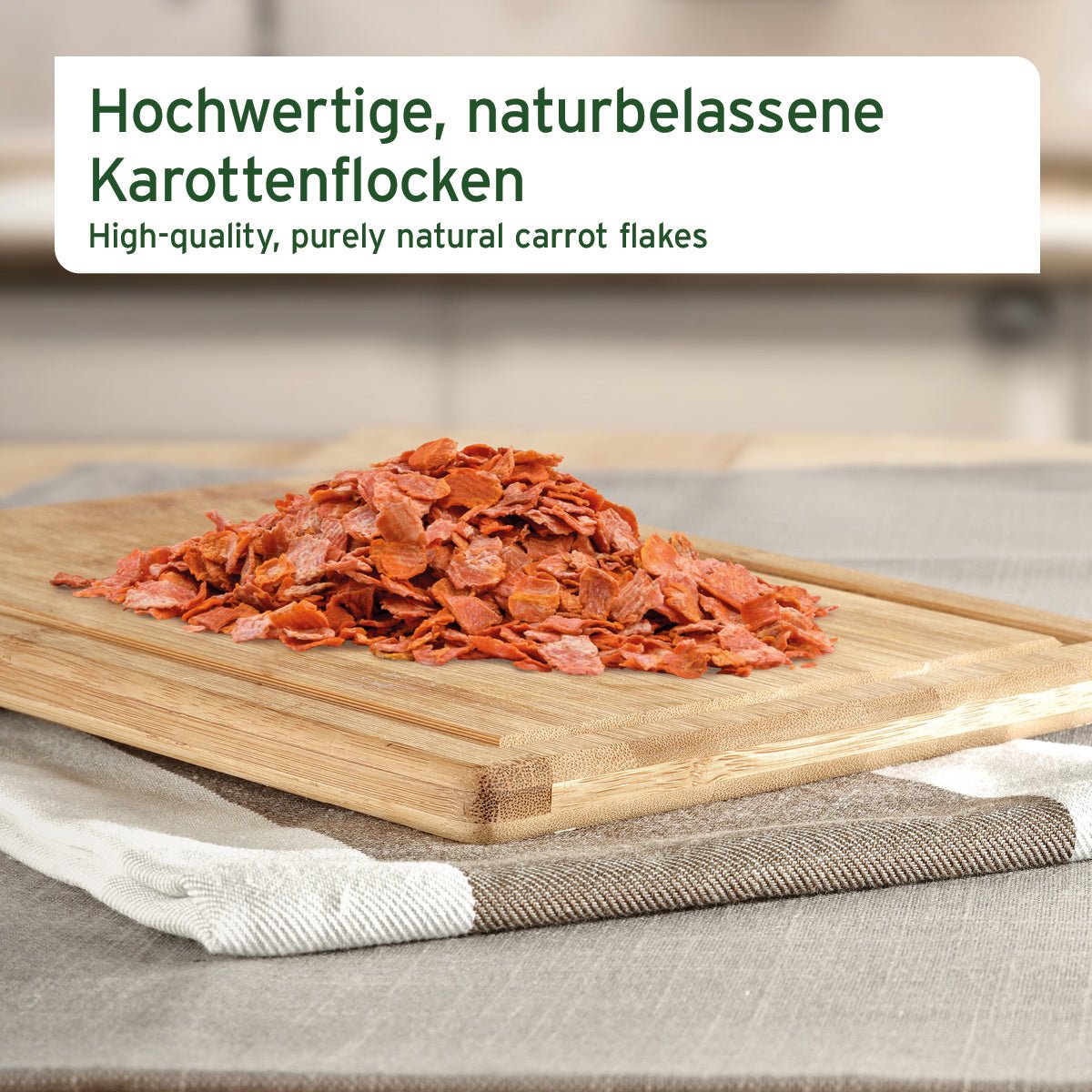 Aniforte BARF-Line Karotten-Möhrenflocken Vitaminreicher Gemüsemix