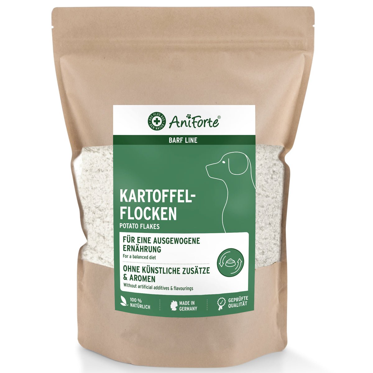 Aniforte BARF-Line Kartoffelflocken Glutenfreie Ergänzung & Nährstofflieferant