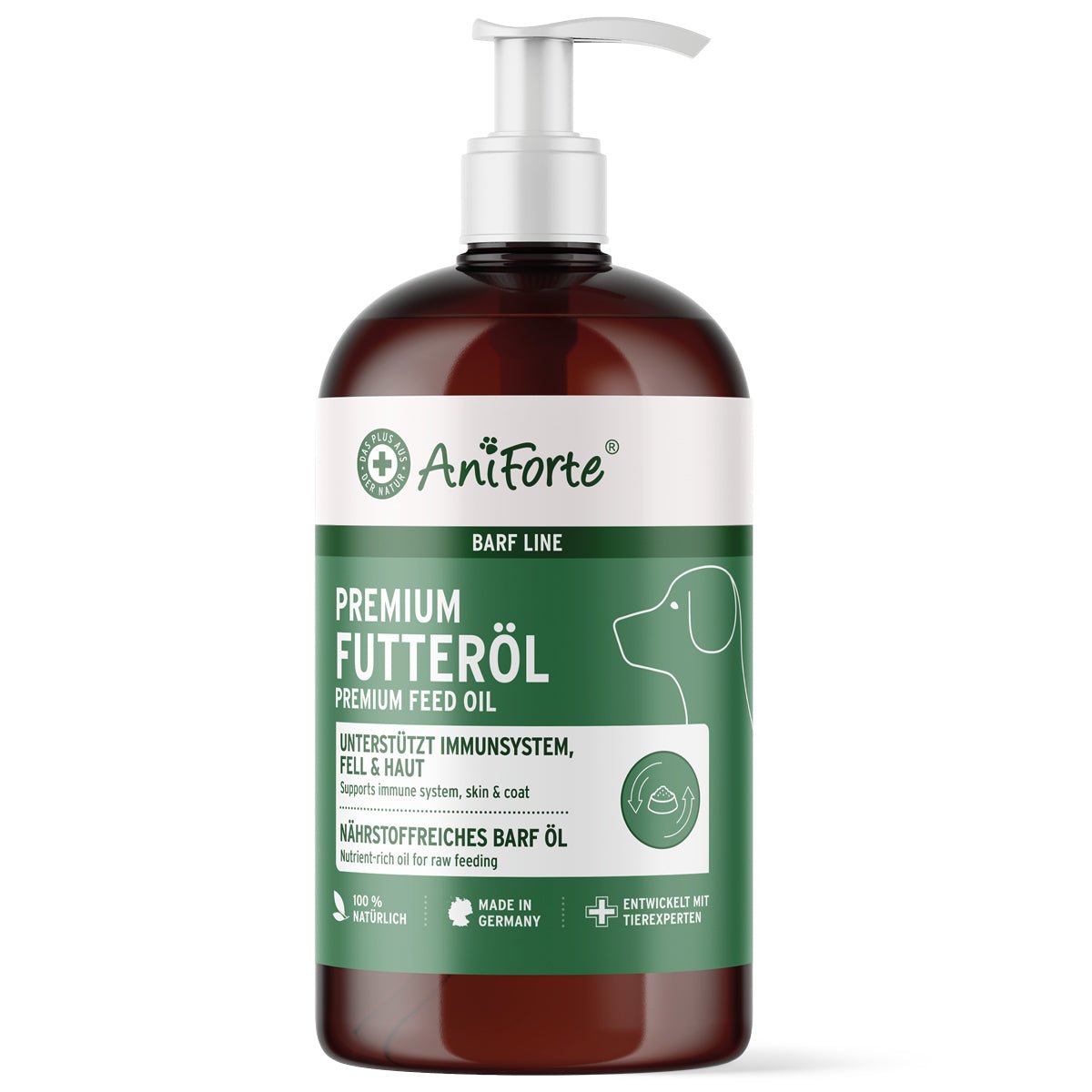 Aniforte BARF-Line Premium Futteröl Essenzielle Fettsäuren & Fellpflege für Hunde