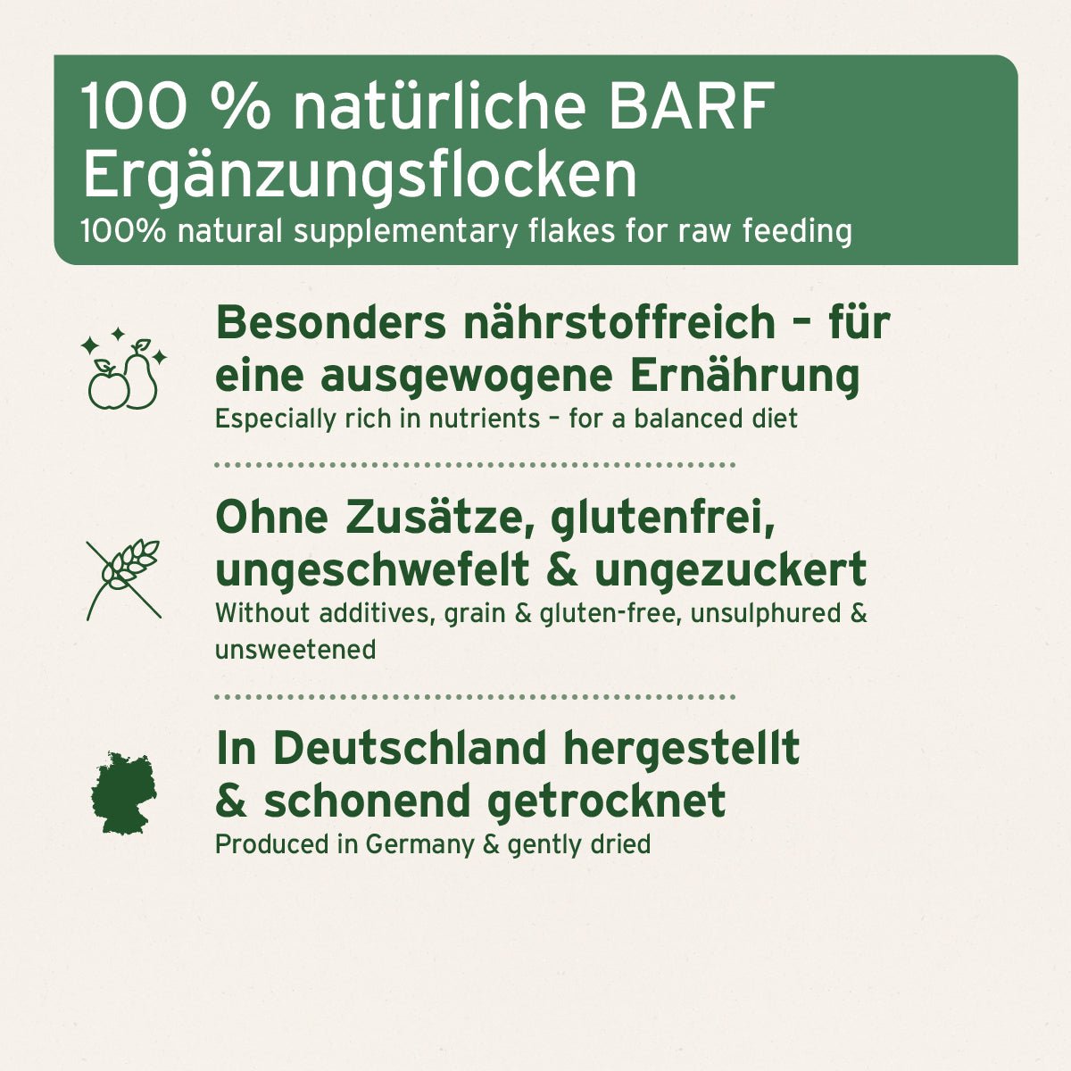 Aniforte BARF-Line Reisflocken Glutenfreie Ergänzung & Nährstoffboost