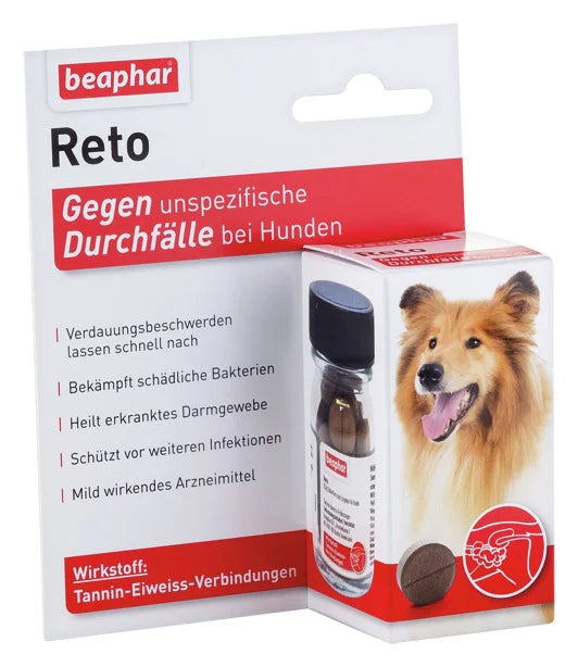 Beaphar Reto Durchfalltabletten Hund – 30 Stück