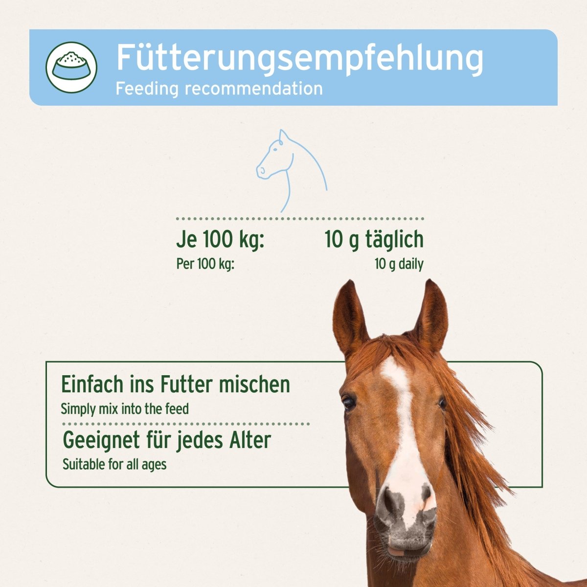 Aniforte Bierhefe BT Pulver Fellpflege & Verdauung für Pferde & Ponys
