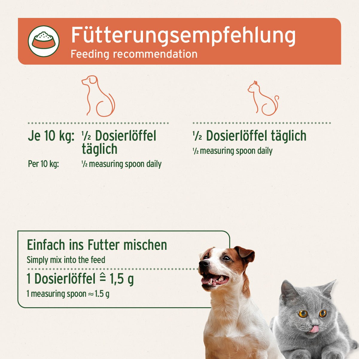 AniForte Bio Spirulina Pulver Immunsystem & Stoffwechsel für Hunde & Katzen 250gr