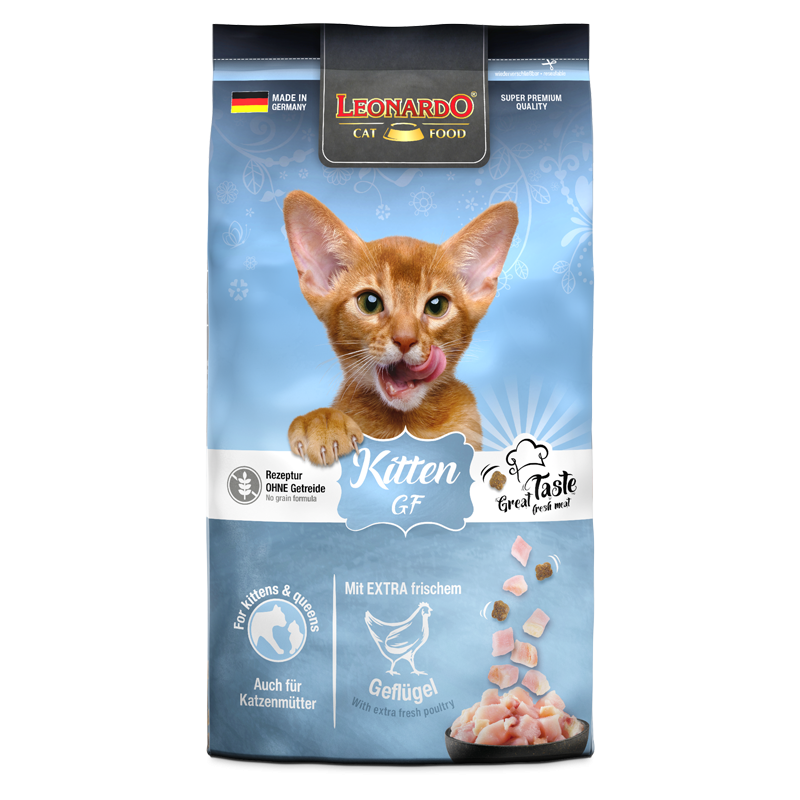 Leonardo Trockenfutter Kitten GF, Fisch und Geflügel