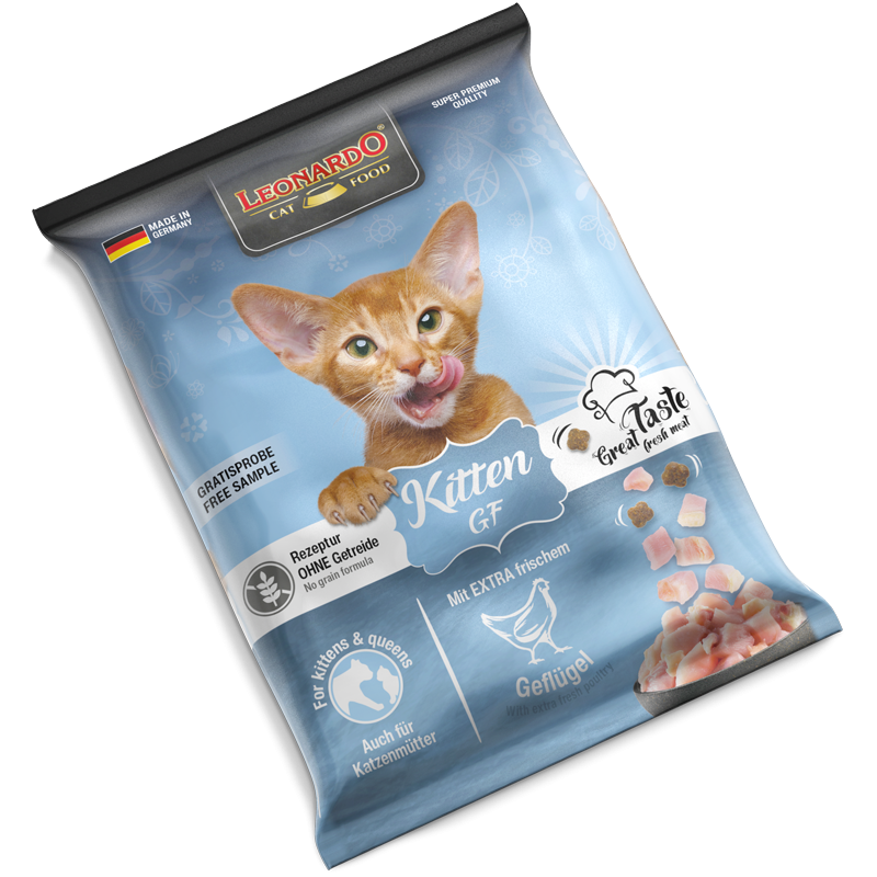 Leonardo Trockenfutter Kitten GF, Fisch und Geflügel