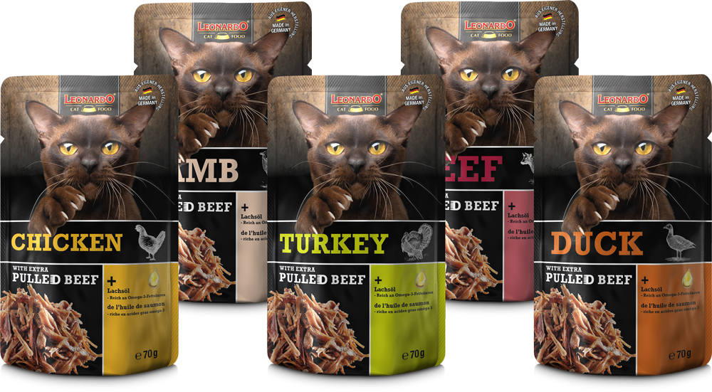 LEONARDO Pulled Beef – schonend gegartes Rind mit Lachsöl 16x 70gr