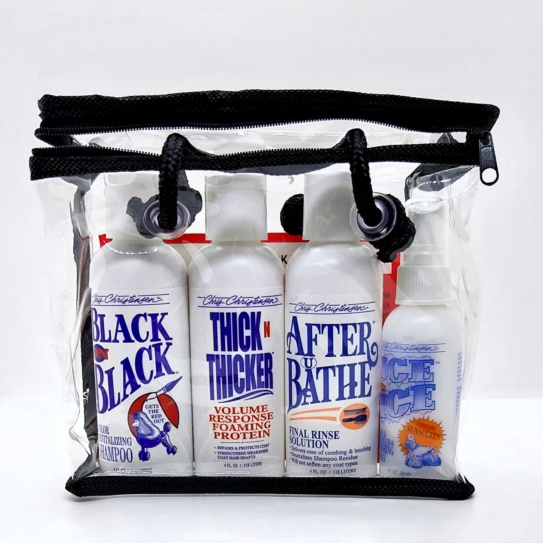 Chris Christensen Starter Kit Black on Black – Pflege-Set für schwarzes Fell