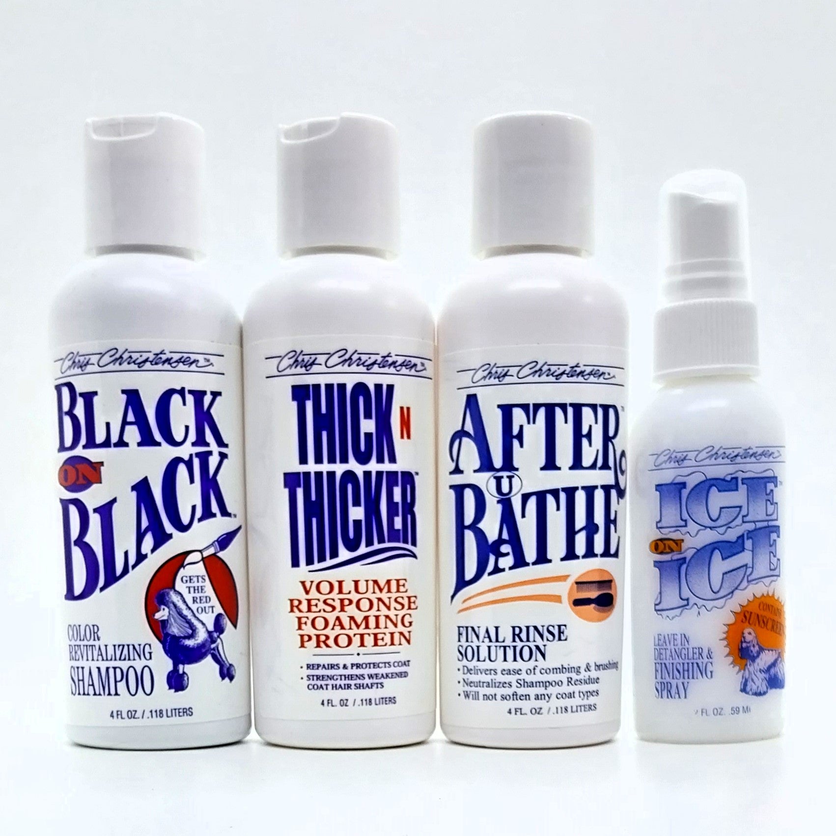 Chris Christensen Starter Kit Black on Black – Pflege-Set für schwarzes Fell