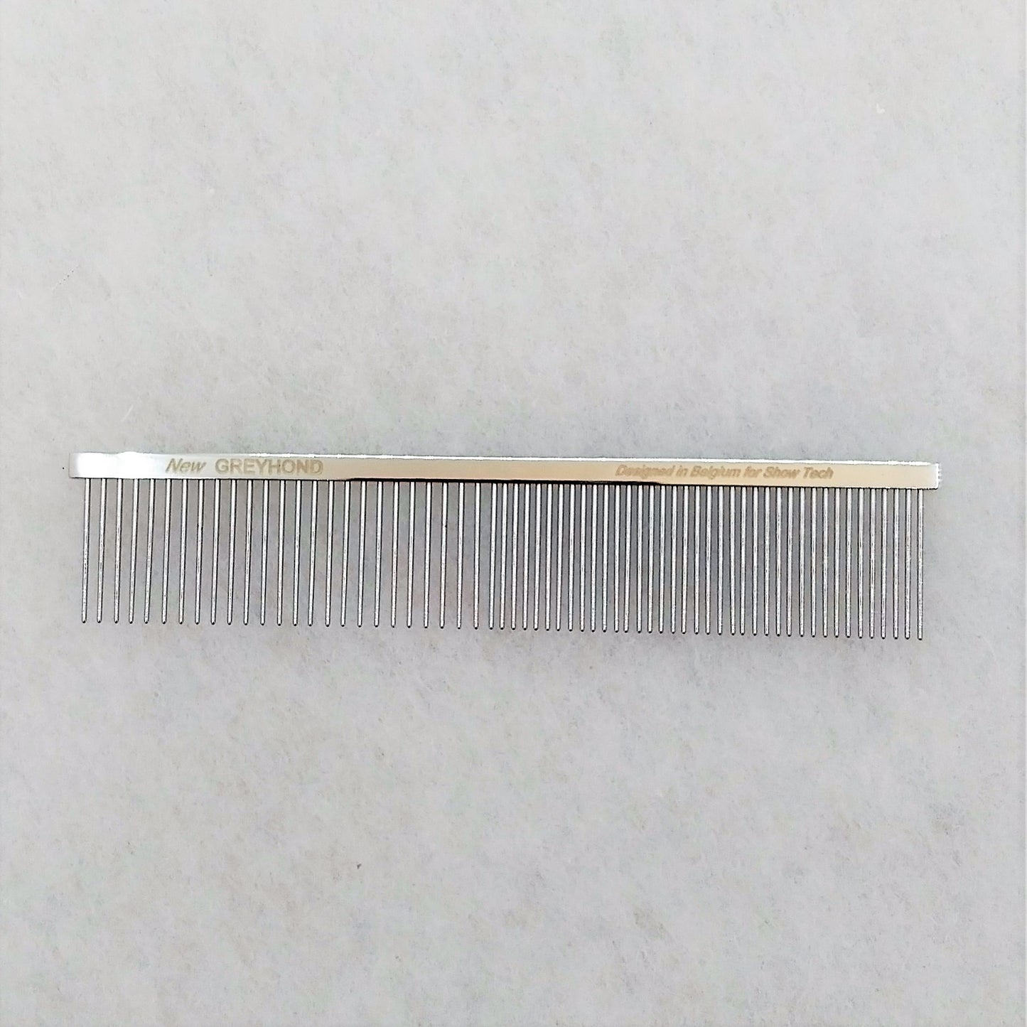 Show Tech Pro Greyhond Brass Comb, Messingkamm 19cm, Profikamm, Hundekamm Katzenkamm