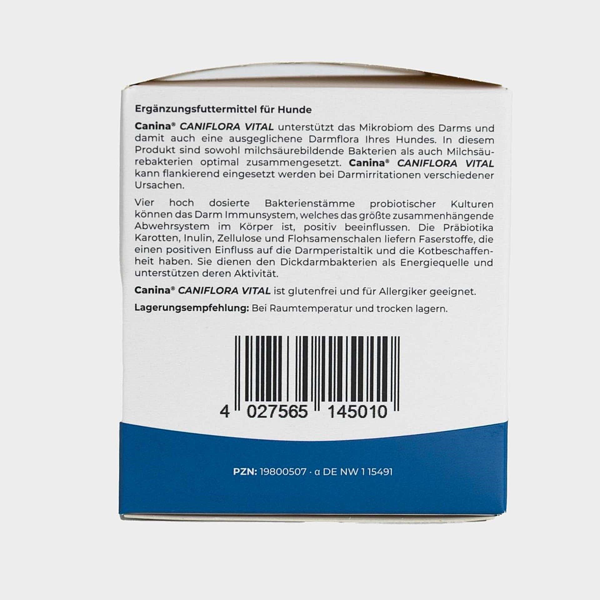Canina Caniflora Vital für Hunde für eine ausgeglichene Darmflora vom Welpen bis zum Senior Hund