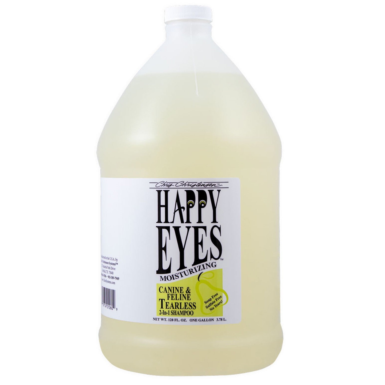 Chris Christensen Happy Eyes – Tränenfreies 2-in-1 Shampoo für Hund & Katze