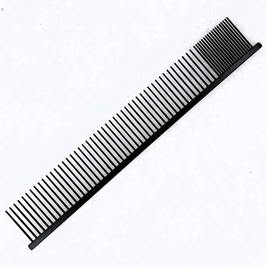 HPP Pudel-Kamm (Poodle-Comb) Teflon beschichtet antistatisch, gob und medium gezahnt, 25 cm lang