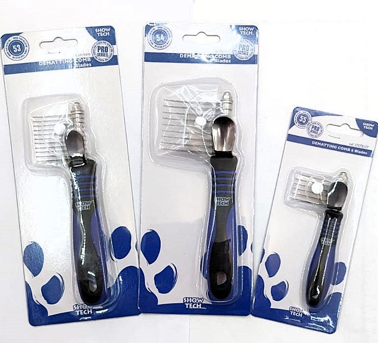 Show Tech Dematting Comb 11, 9 oder 6 blades, Entfilzungskamm mit 11, 9 oder in Mini mit 6 Klingen