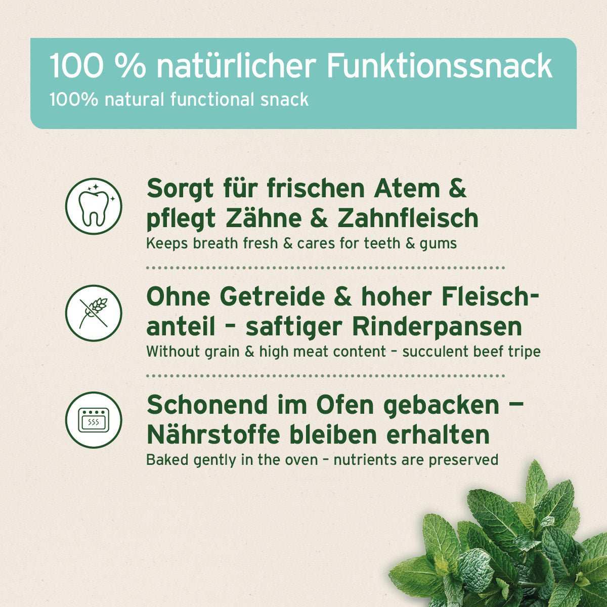 AniForte Denta-Snack getreidefrei mit Minze