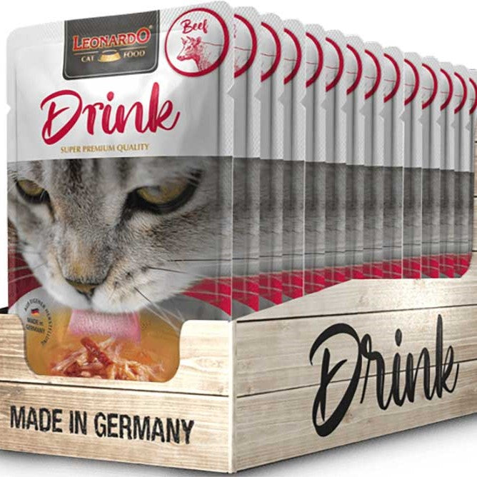 Leonardo Frischebeutel - 20 Drinks - fördern die Wasseraufnahme, Ideal zur Ergänzung von Trockenfutter, a 40g