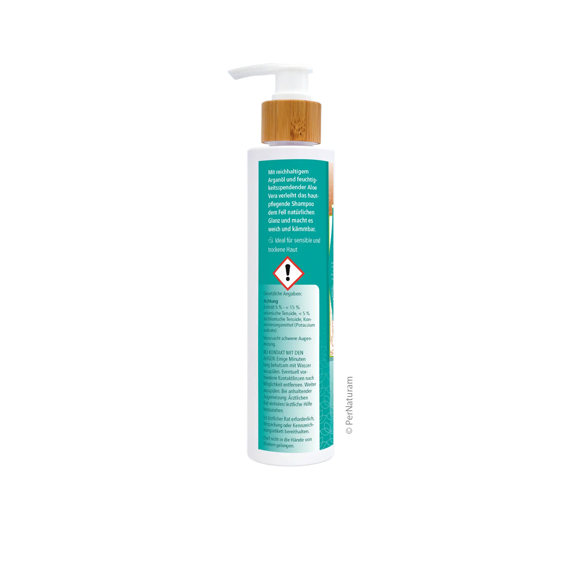 PerNaturam Shampoo-Spray mit Aloe Vera, Malvenextrakt und Arganöl, für alle Tierarten