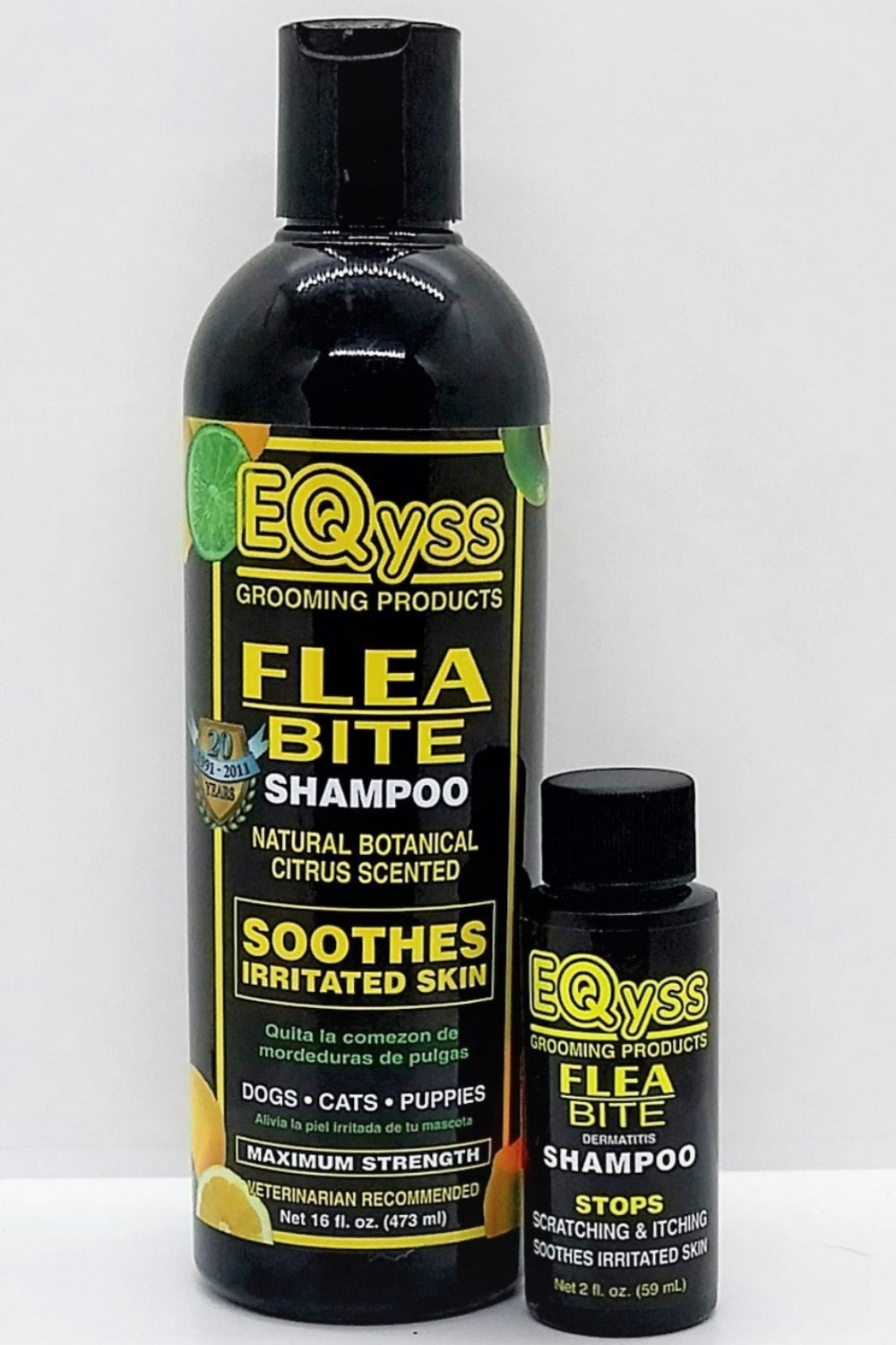 Eqyss Flea Bite Shampoo – Natürliches Floh- und Zeckenshampoo bei Flohbissallergie, Hautjucken