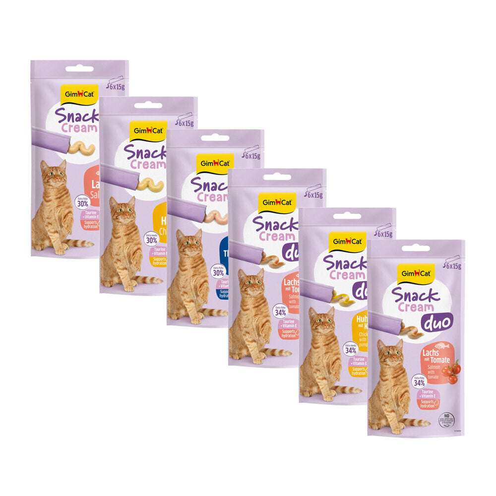 GimCat Snack Cream – cremiger Katzensnack in verschiedenen Sorten