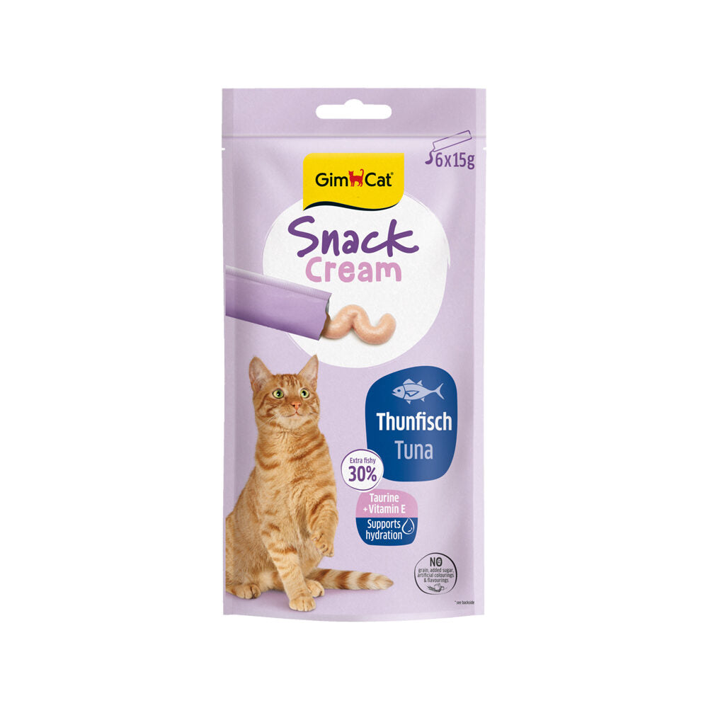 GimCat Snack Cream Thunfisch – 6 x 15 g