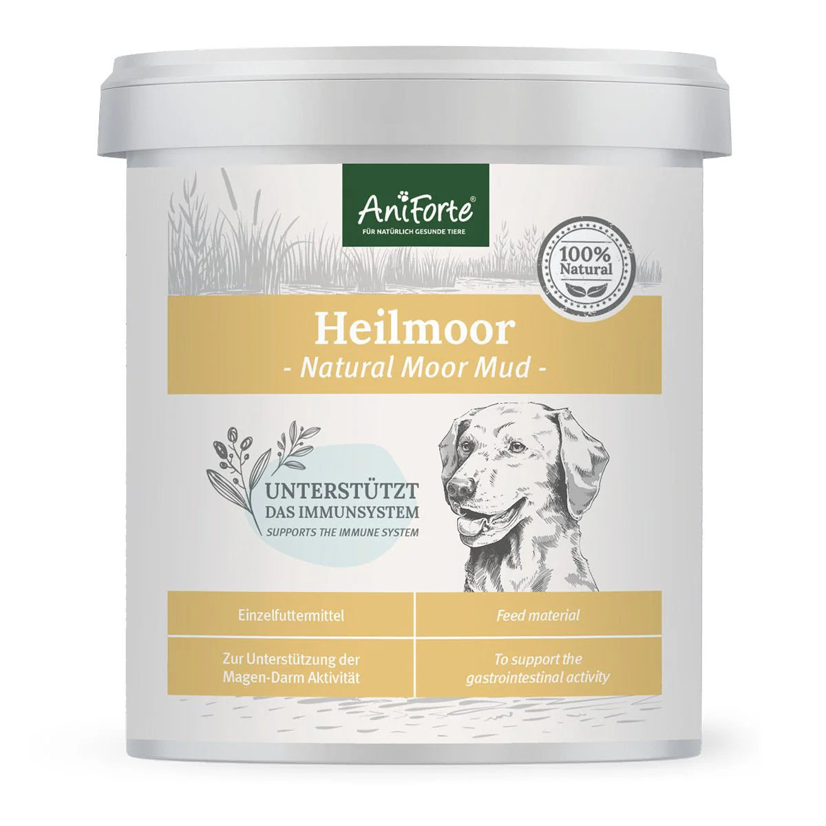 AniForte Naturmoor - ehemals Heilmoor für Hunde und Katzen - Für festeren Kot & gute Verdauung, appetitanregend