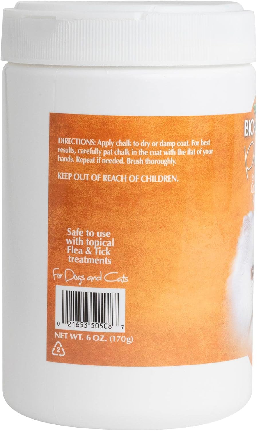 Bio Groom Pro White Grooming Powder Smooth Coat Trockenshampoo, Trimmpuder für weiches Fell, 170 gr