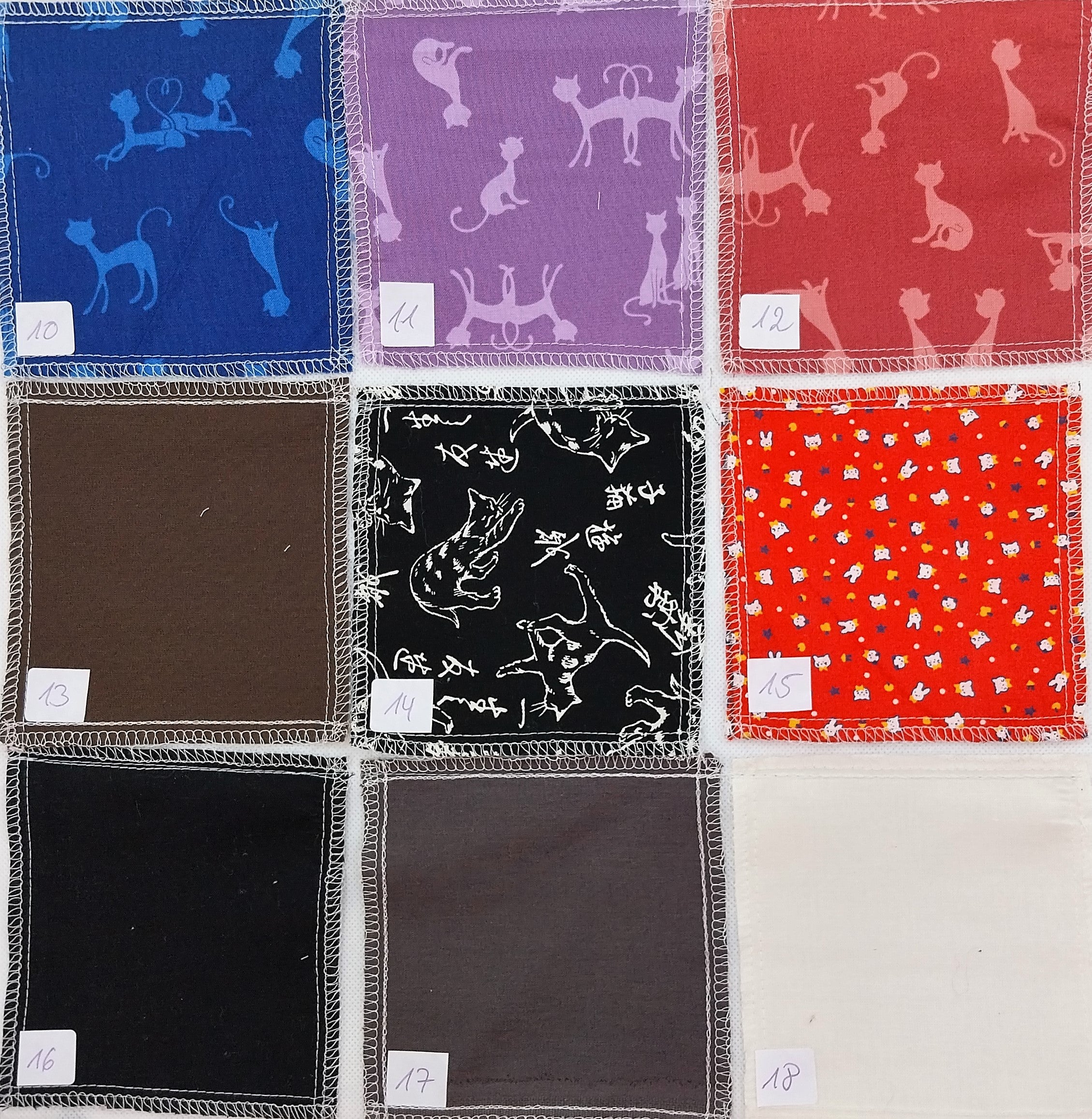 Welkas Katerhose, Katerhöschen, Katerstring, Katzenhose, Baumwolle, bunt gemustert, 1 Stück