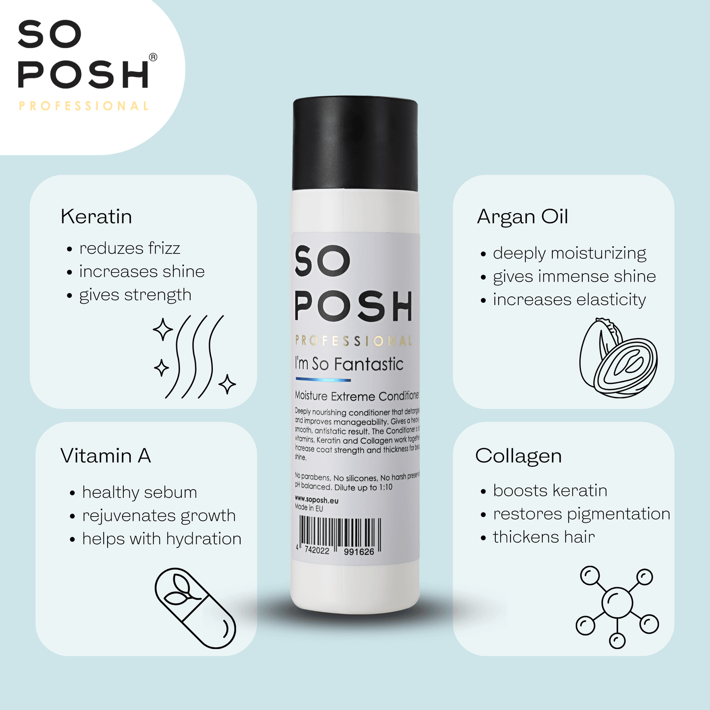 So Posh I'm So Fantastic Conditioner Feuchtigkeitsspendende Pflege für Hunde