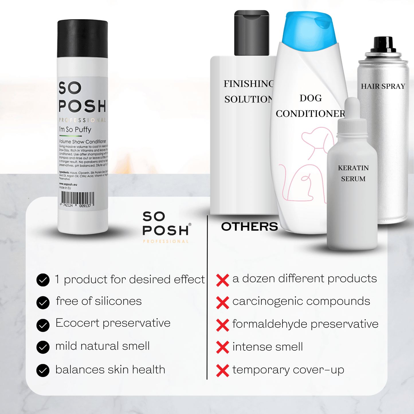 So Posh I'm So Puffy Conditioner Volumen & Textur für Show-fertiges Hundefell