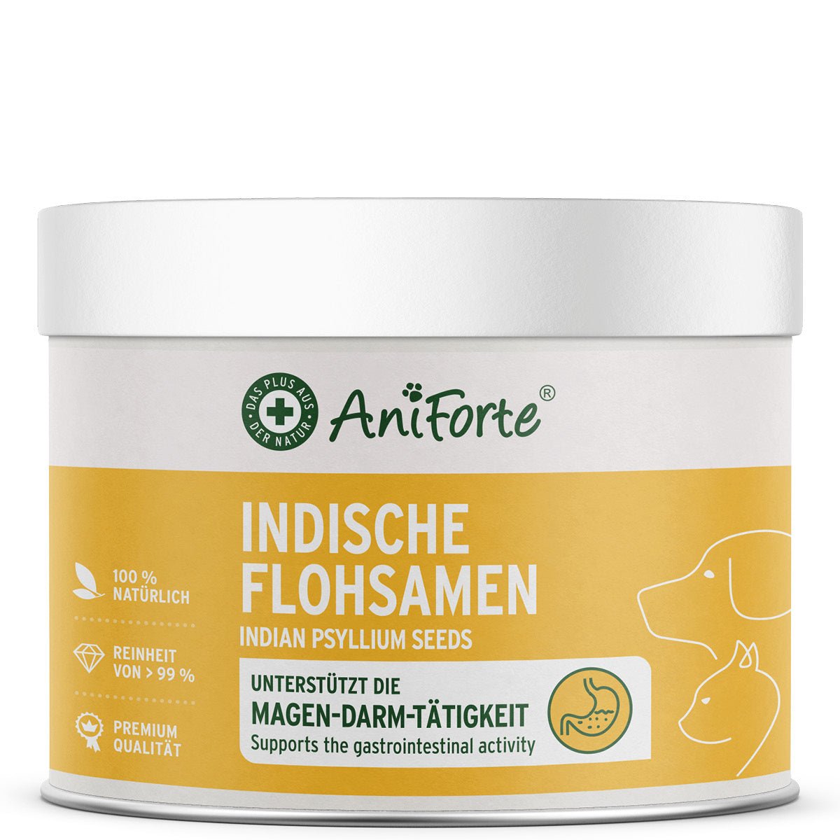 Aniforte Indische Flohsamen Verdauung fördern Hund, Katze & Pferd