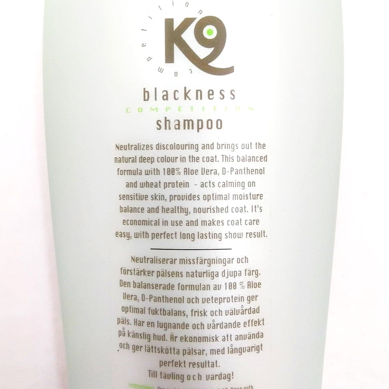 K9 Blackness Competition Shampoo – Hund & Katze, 300 ml