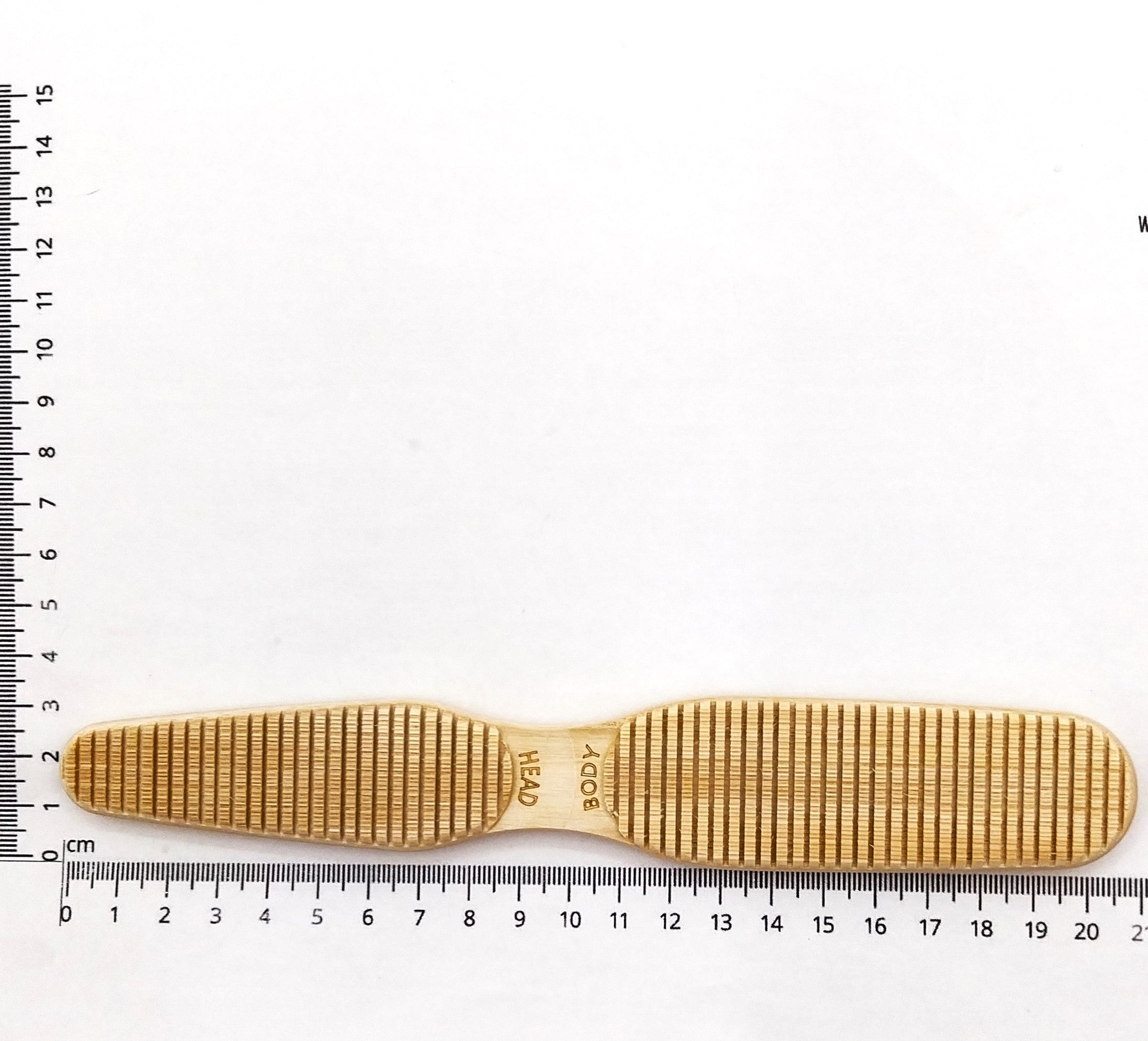 Keller Bürsten - Katzenzungen Bürste - der Katzenzunge nachempfundene strukturierte Pflegebürste aus Esche