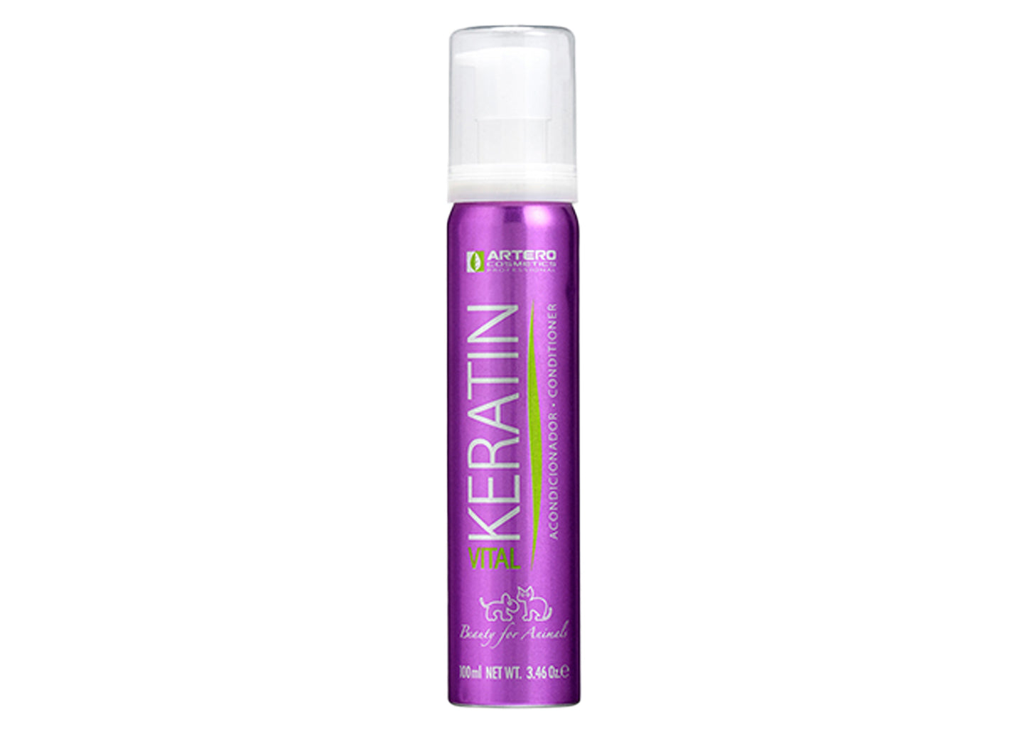 Artero Keratin Vital Conditioner für Tier mit langem seitigen Fell, 100 ml und 650 ml + Pumpe