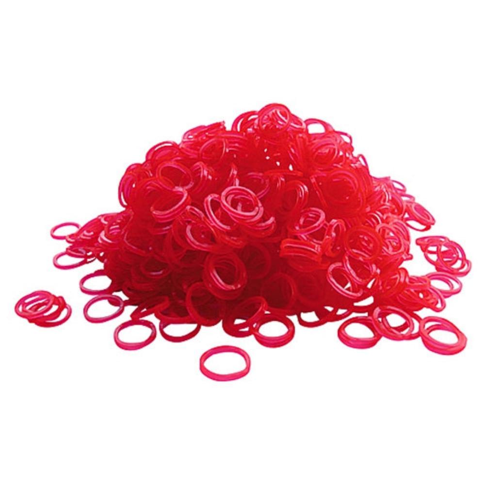Latex Bands, Top Knot Bands, Hundehaargummis ca. 8mm Durchmesser, verschiedene Farben je 100 Stück