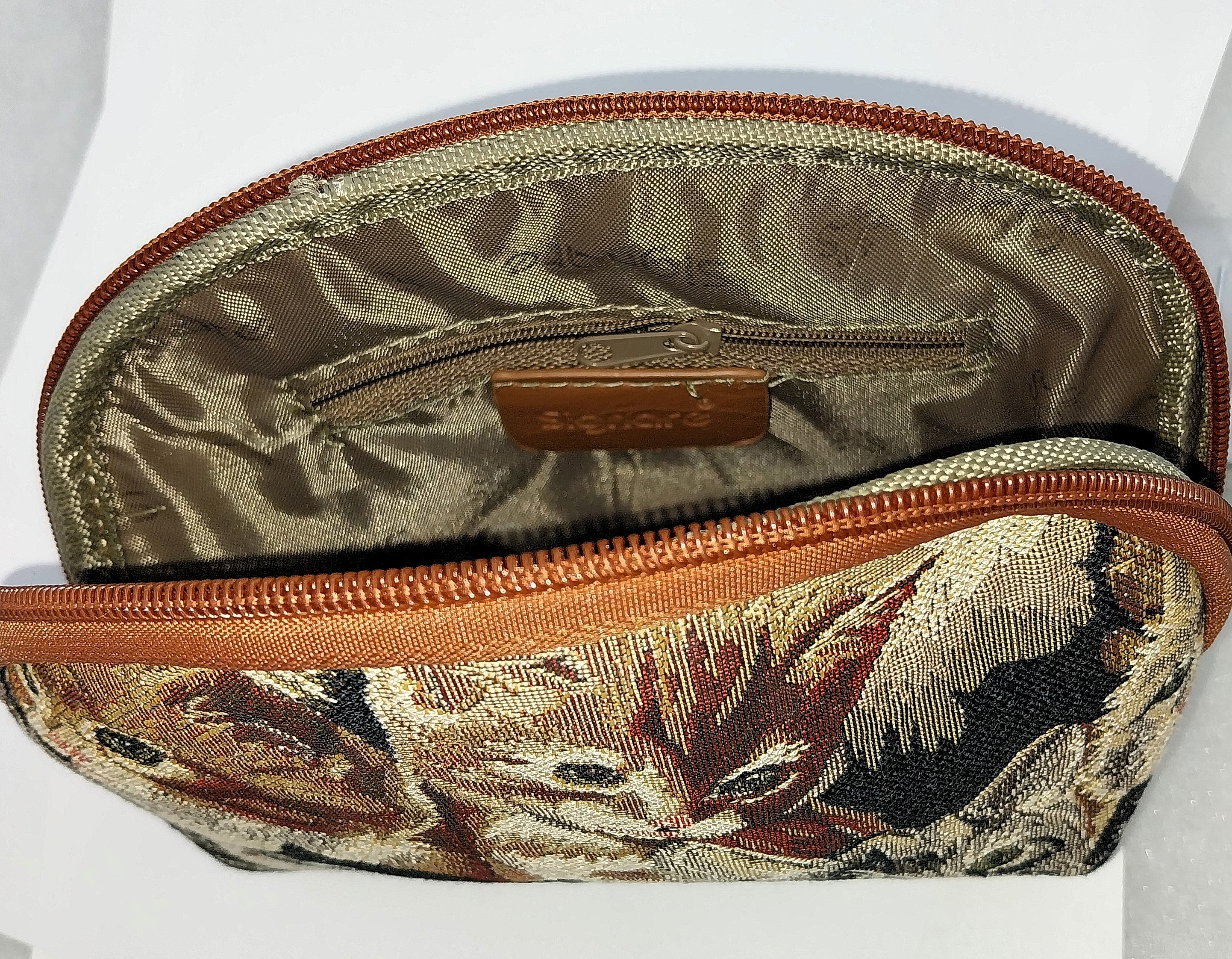Signare Taschen, Kissenhüllen mit Katzenmotiv Handtaschen Reisetaschen Gobelin-Leder