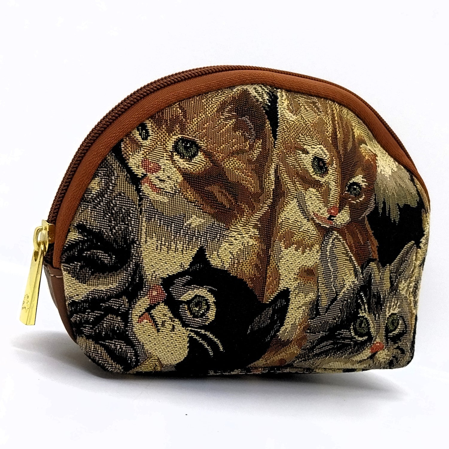 Signare Taschen, Kissenhüllen mit Katzenmotiv Handtaschen Reisetaschen Gobelin-Leder