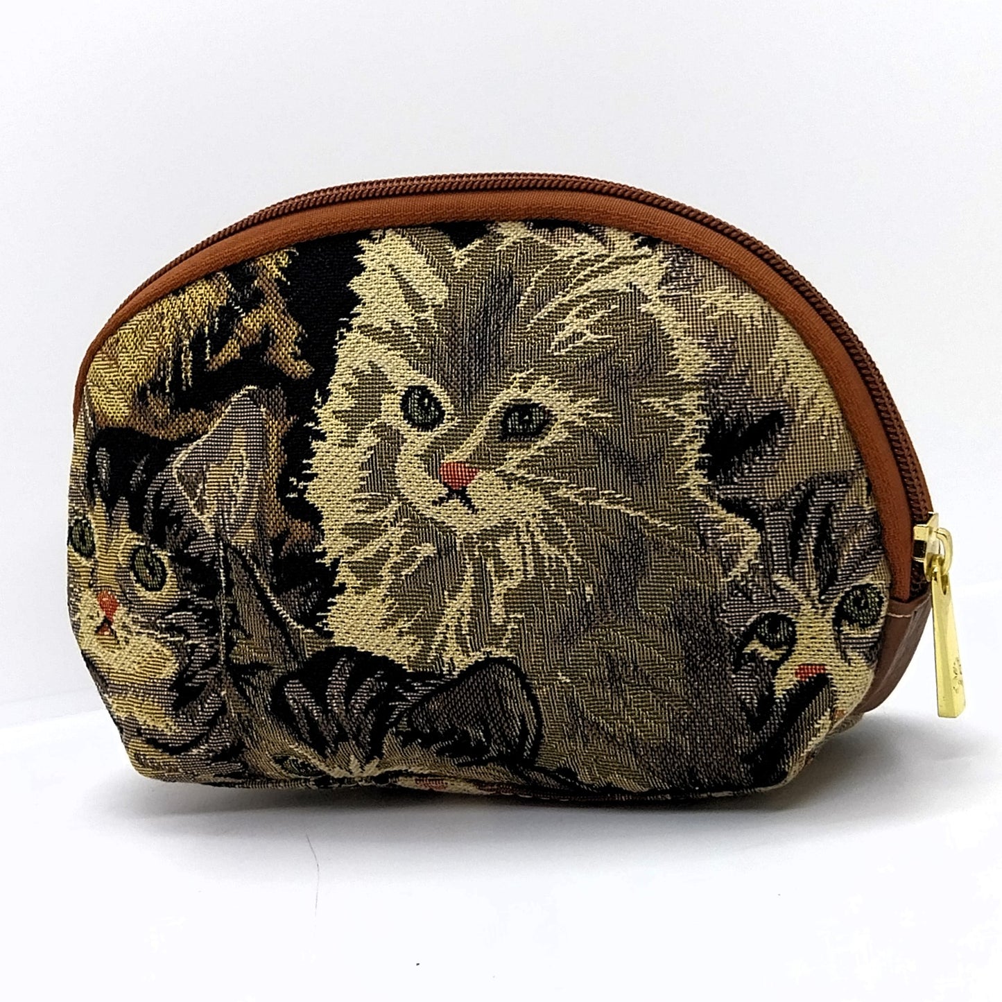 Signare Taschen, Kissenhüllen mit Katzenmotiv Handtaschen Reisetaschen Gobelin-Leder