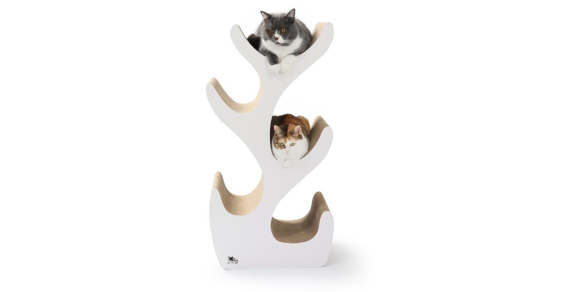 white tree 90 cm mit Katze