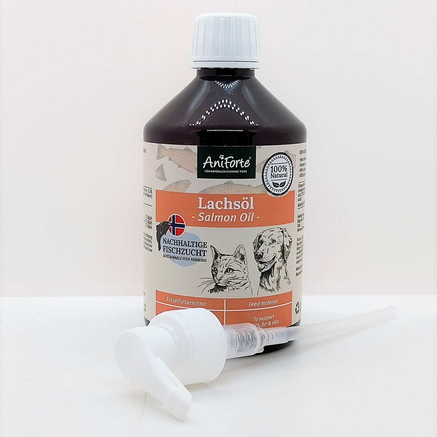 AniForte® Lachsöl für Hund, Katze und Pferd, unterstützt die Haut & glänzendes Fell