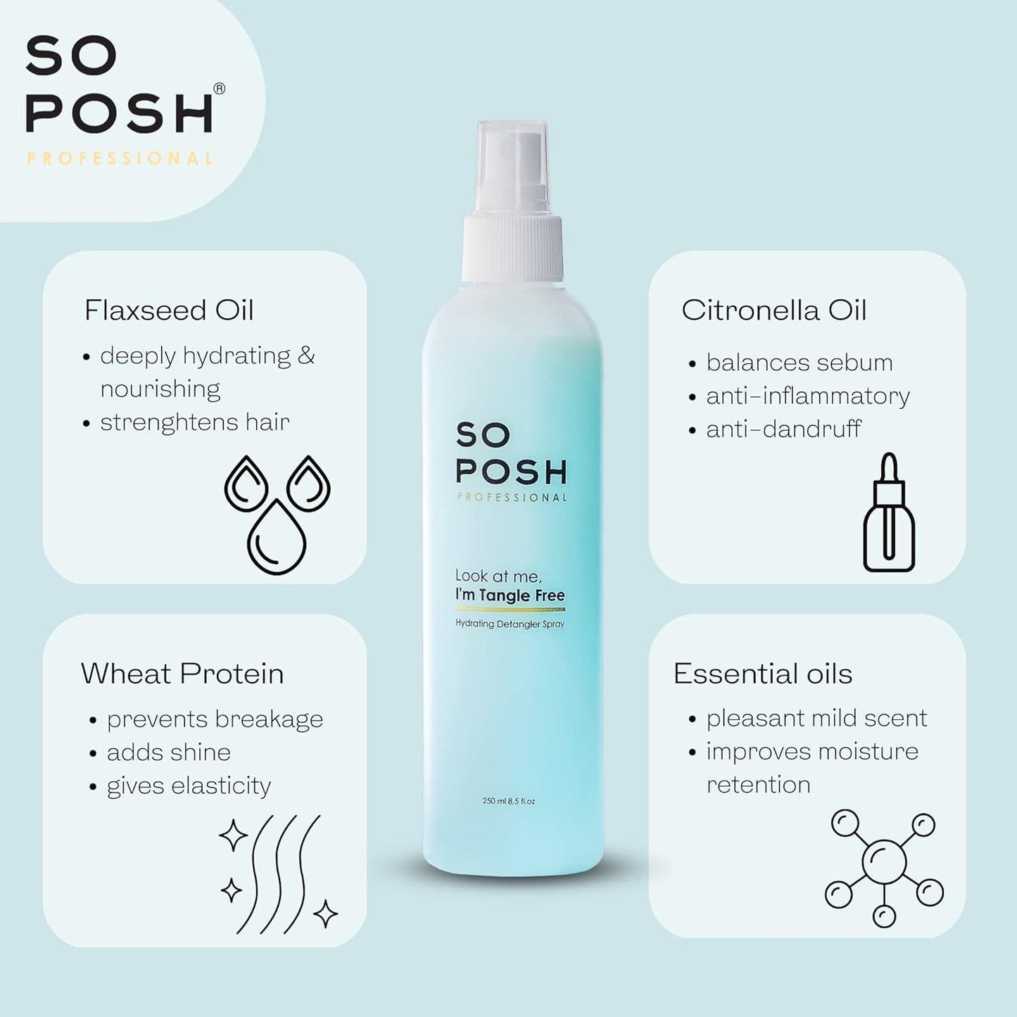 So Posh Look at Me, I'm Tangle-Free Detangler Spray Entwirrungsspray Hund