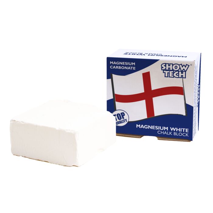 Show Tech English Magnesium White Chalk Block, Magnesium-Kreideblock, Weiß - für viel Halt beim Trimmen