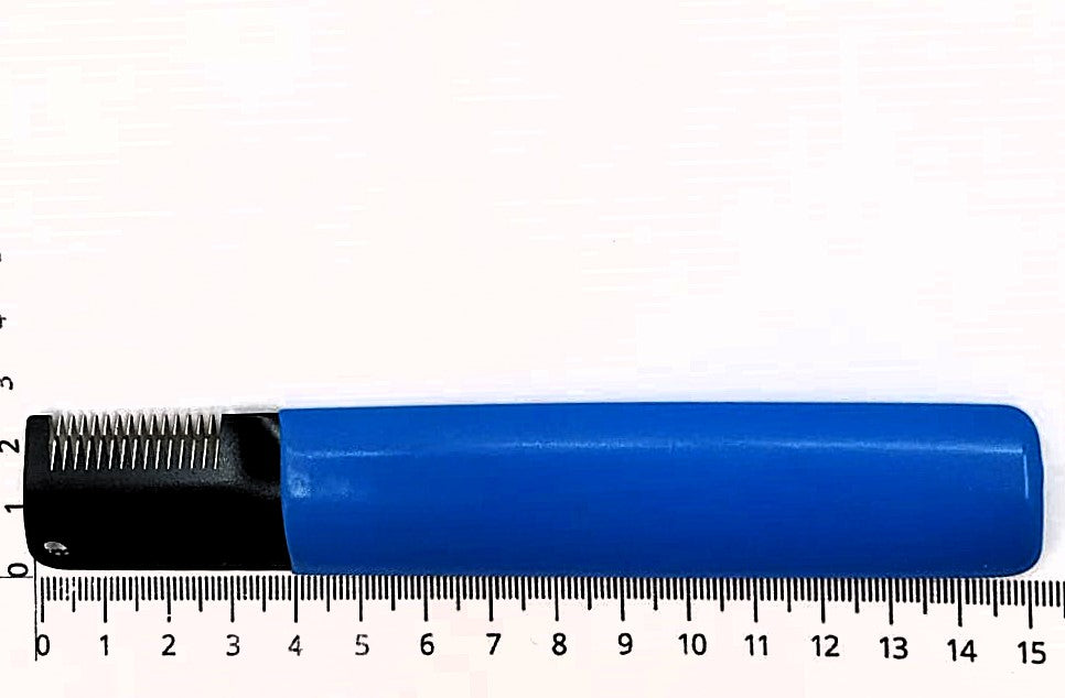 Show Tech Medium Strippers, Medium Trimmmesser blau, feines Trimmmesser rot