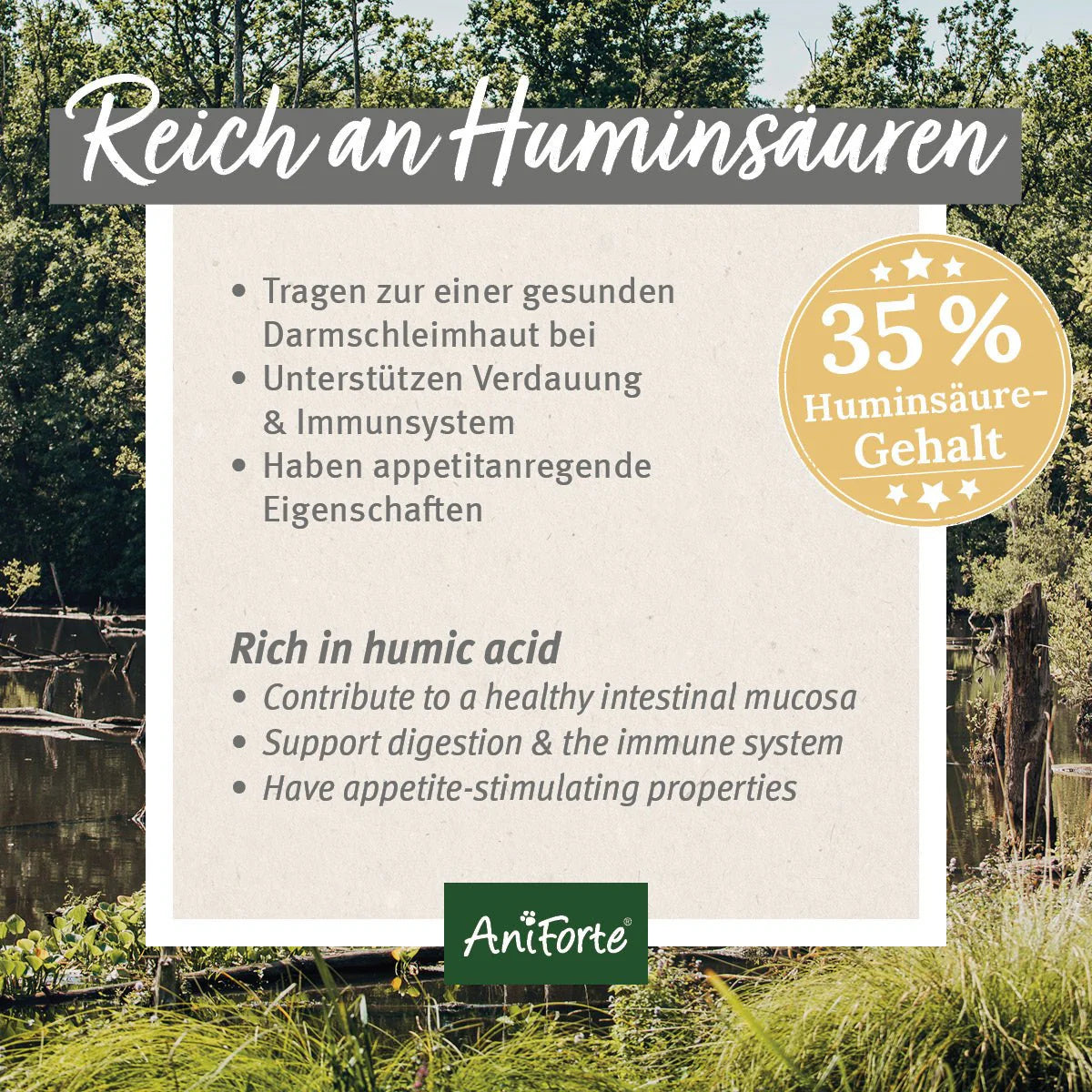 AniForte Naturmoor - ehemals Heilmoor für Hunde und Katzen - Für festeren Kot & gute Verdauung, appetitanregend
