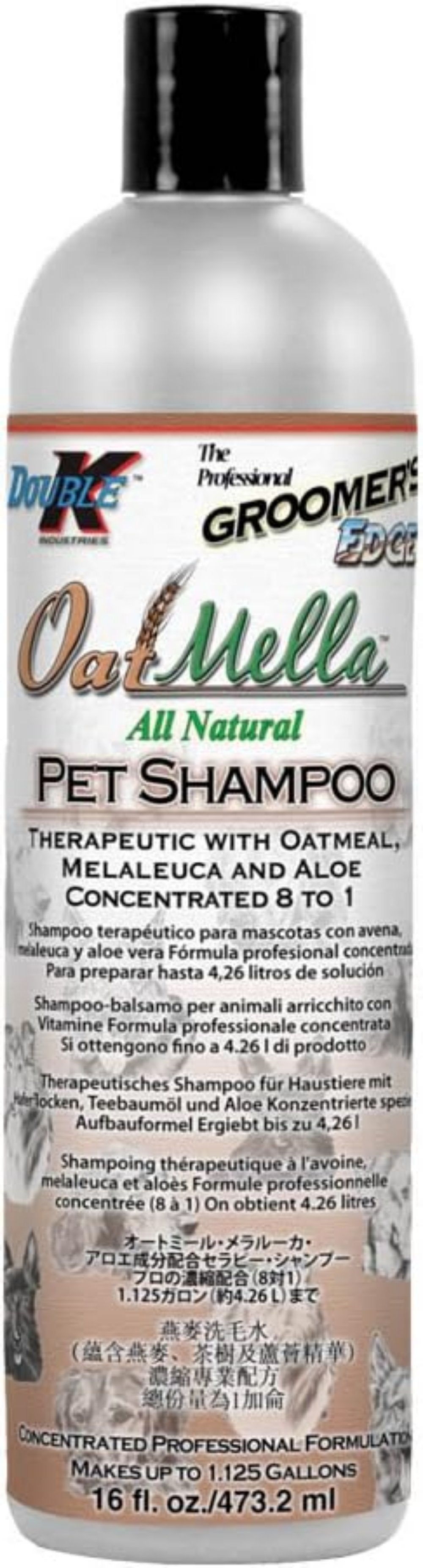 Double K Groomers Edge Oat Mella All Natural Pet Shampoo Therapeutisches Shampoo
