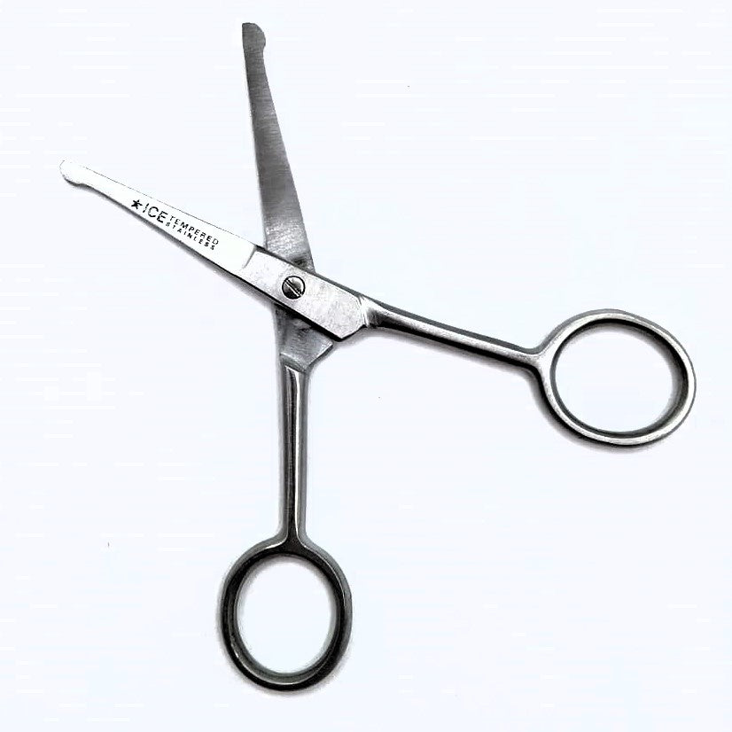 Pfotenschere Fellschere Edelstahl Rostfrei leicht gebogen 11,5 cm