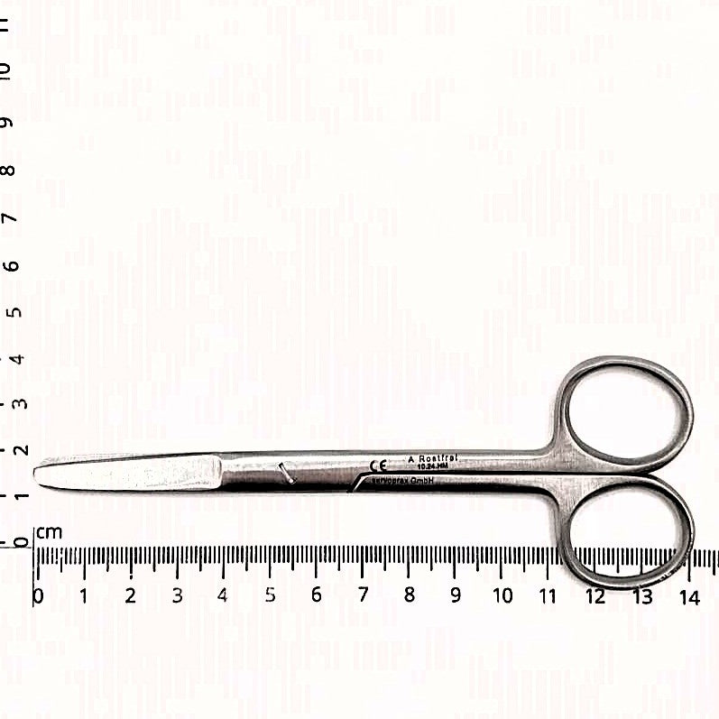 Präparierschere, chirurgische Schere, gerade - stumpf/stumpf aus rostfreiem Edelstahl